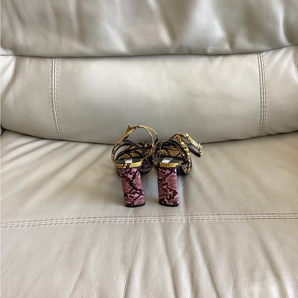 Zara Snake Print Heels - Picture 2 of 7